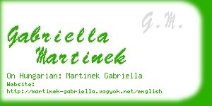 gabriella martinek business card